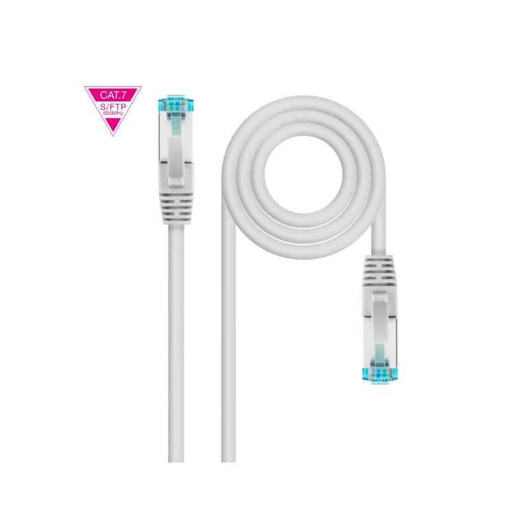 NANOCABLE 10.20.1701 - Cable de Red Cat.7 600MHZ LSZH SFTP PIMF AWG26, Gris, 1 m