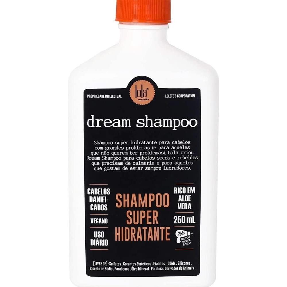 Bellas Extensiones- Lola Cosmetics Dream Shampoo 250 Ml. Para El Cabello Seco Y Rebelde Que Necesita Calma.