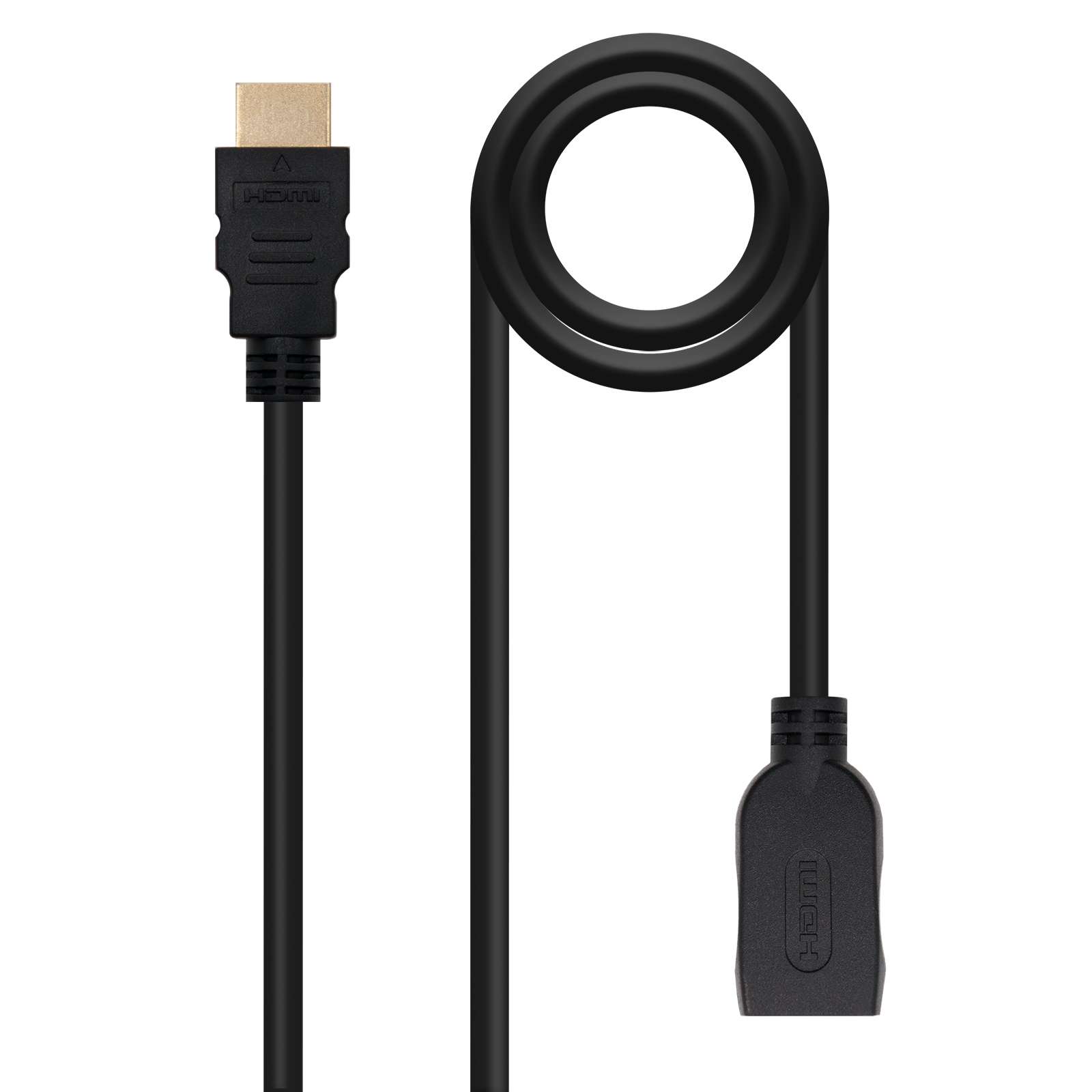 Nanocable Cable HDMI 2.0 Prolongador A/M-A/H - Negro - 2 m