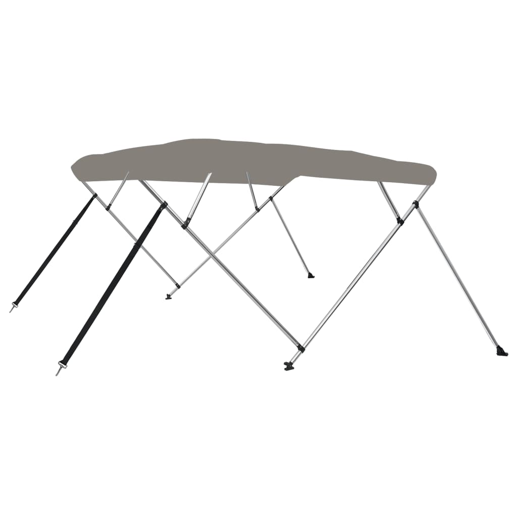 vidaXL Toldo Bimini de 4 Arcos Capota para Barco Cubierta Protección UV Color Gris,  Negro, y mas