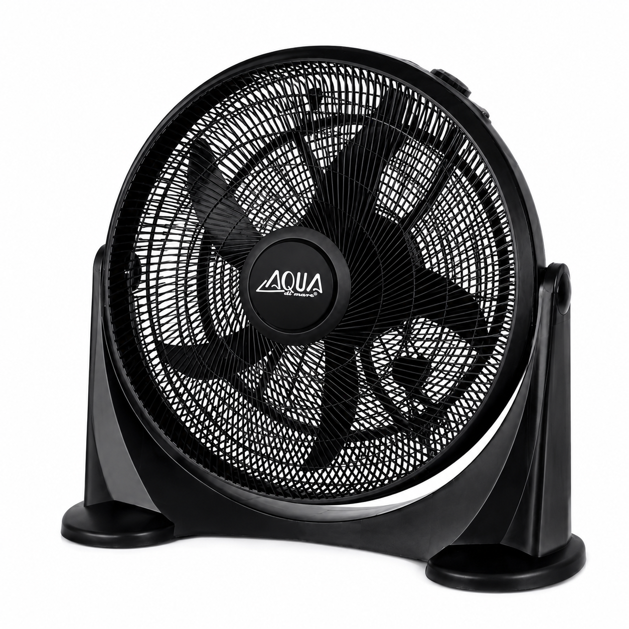 Ventilador Box Fan AQUA 20 Pulgadas 90W Turbo Force Power | Circulador de Aire Silencioso | 3 Velocidades | Cabezal Inclinable | Bajo Consumo Eco Silence | Ventilador de Suelo para Hogar, Oficina y Comercio