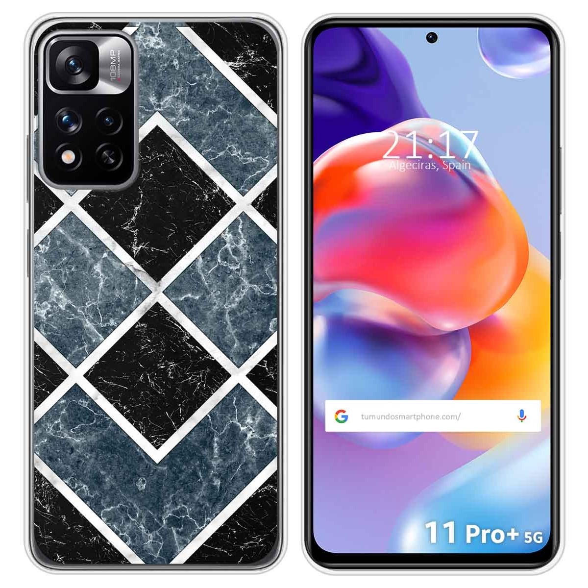 Funda Silicona para Xiaomi Redmi Note 11 Pro+ Plus 5G diseño Mármol 06 Dibujos