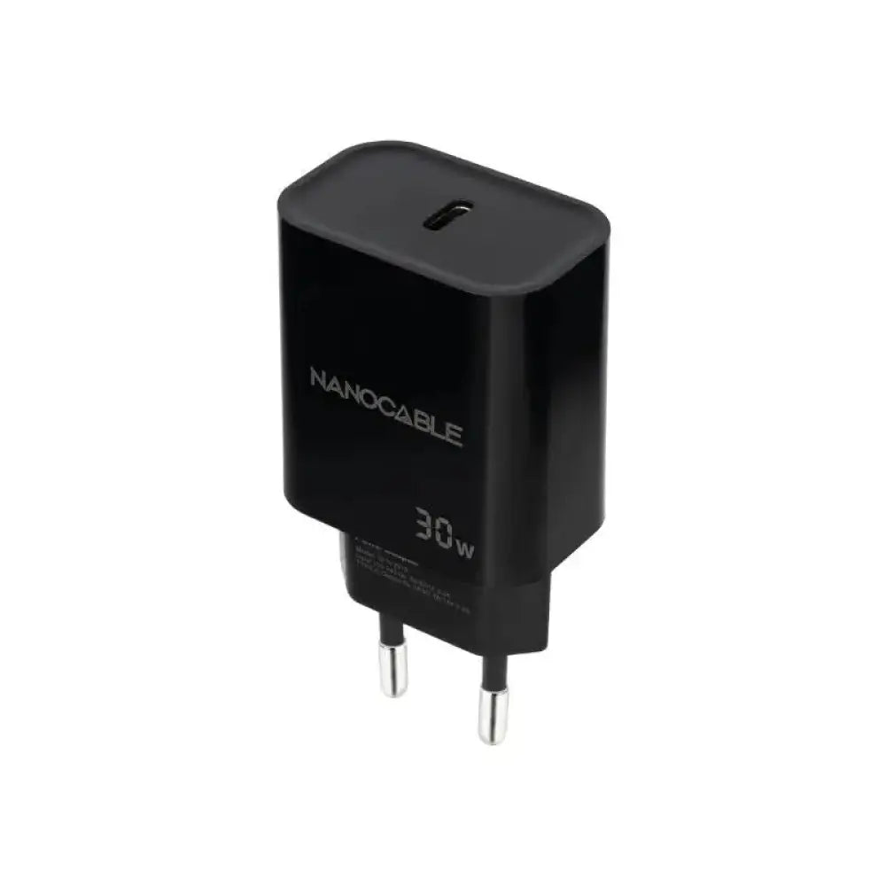 Cargador Nanocable 10.10.2010 USB-C 30W Power Delivery compacto negro