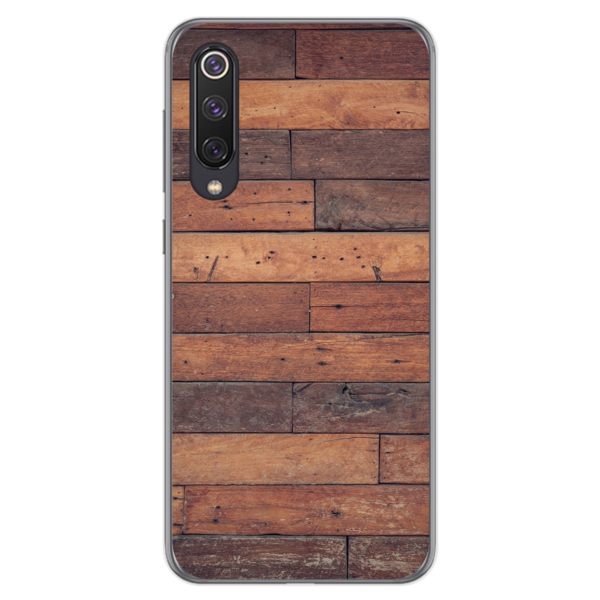 Tumundosmartphone Funda Gel Tpu para Xiaomi Mi 9 SE diseño Madera 03 Dibujos