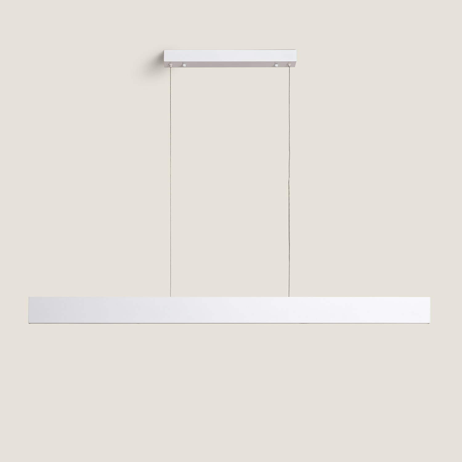 LEDKIA LIGHTING - Lámpara Colgante Lineal LED 120cm blanca
