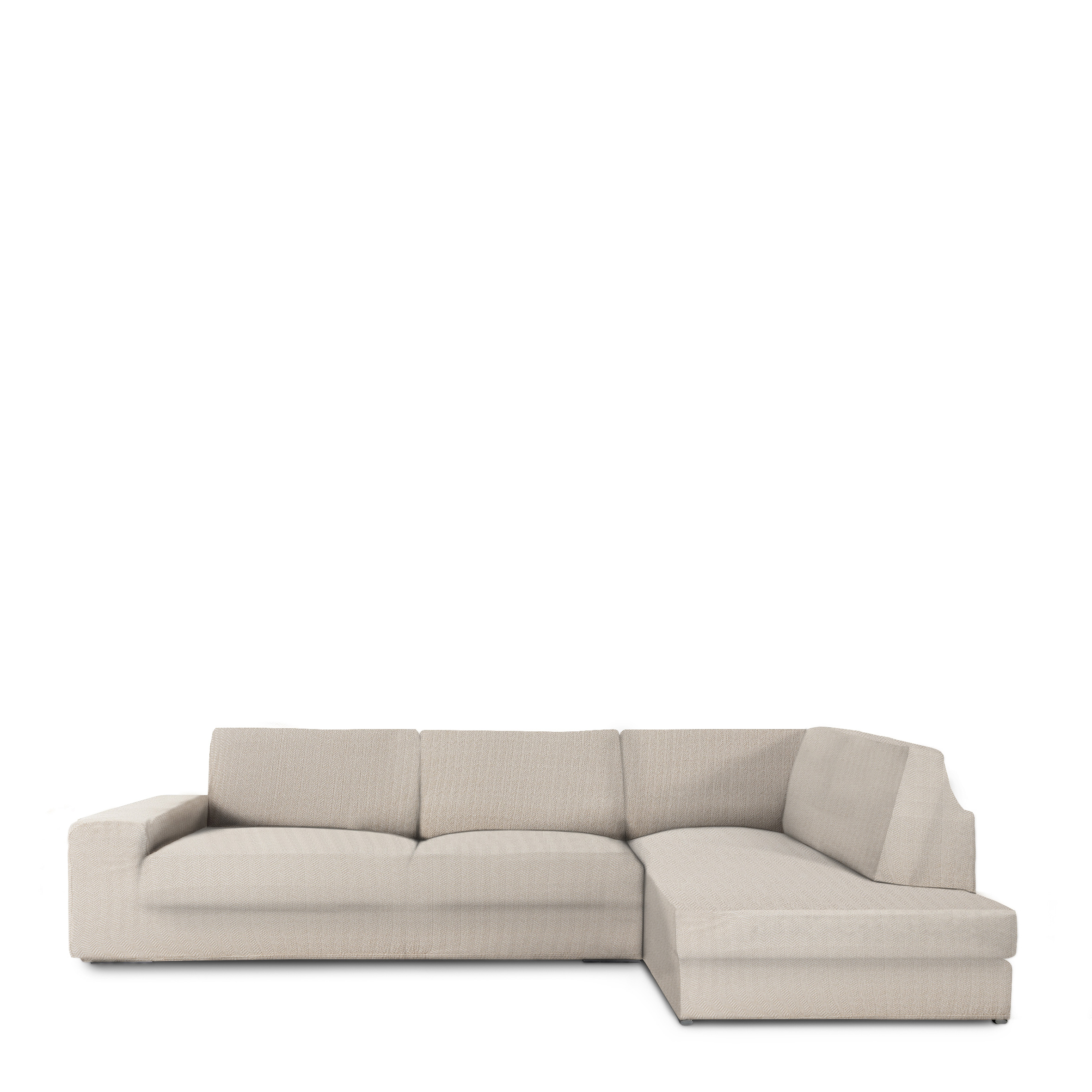 Fundas de sofa chaise longue con respaldo premium jaz derecho (Mirando de frente) c/11, Tamaño derecha, 170x310x110cm, Fábricada en España