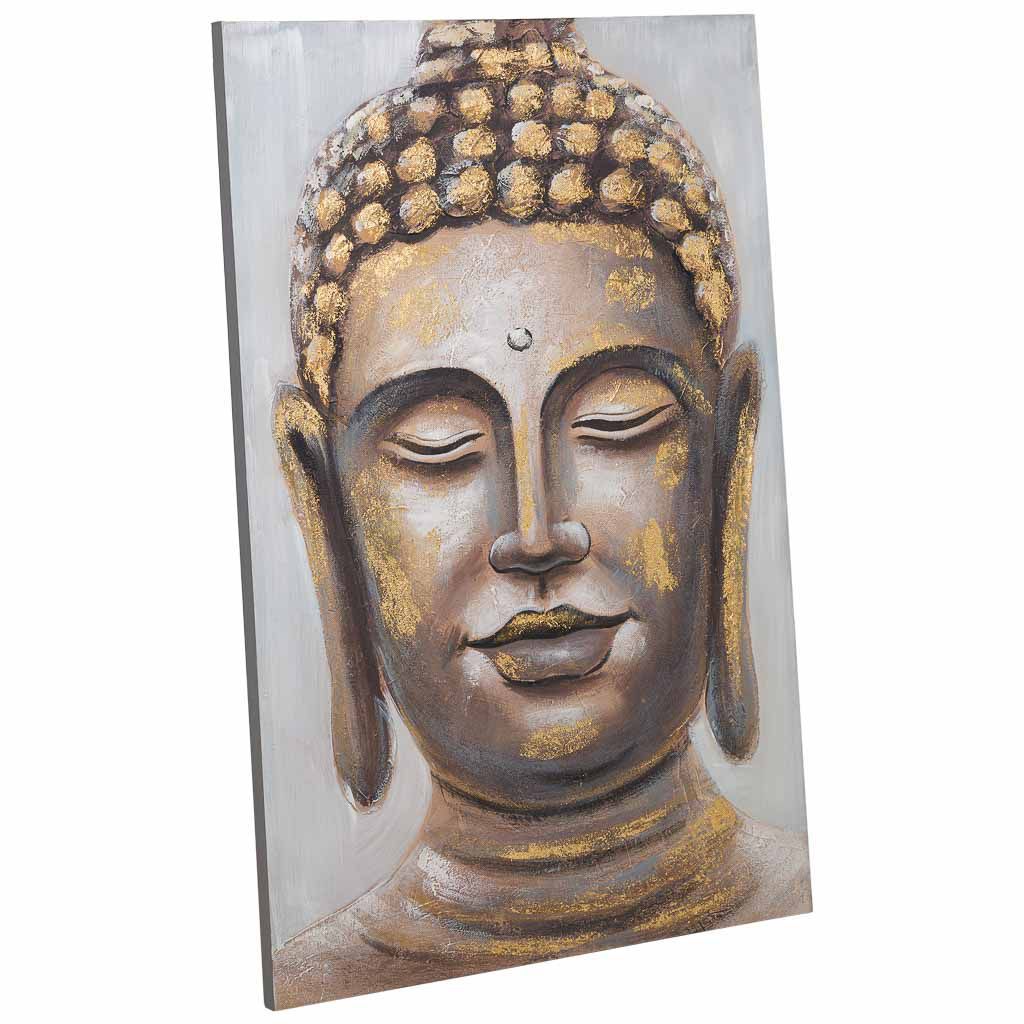 Cuadro Pintado A Mano Con Relieve Oro 120x80x3cm, El mejor complemento para tu hogar