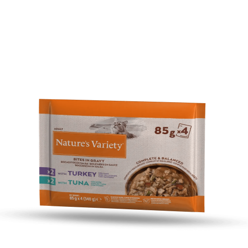 Nature's Variety Multipack Comida Húmeda Original de Pavo y Atún para Gatos - 4x85 gr