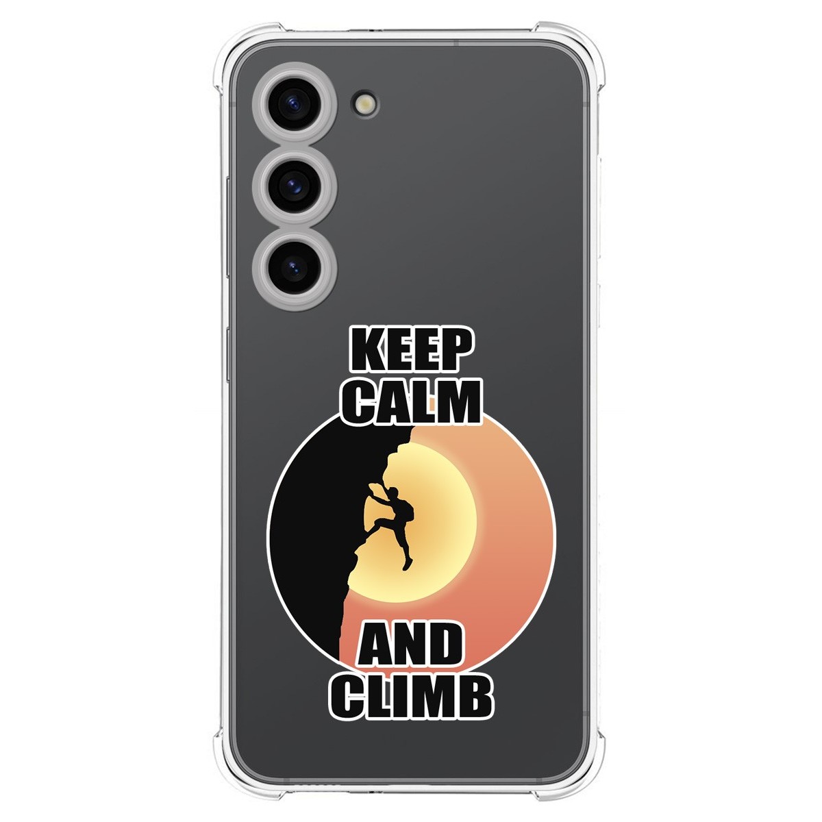Funda Silicona Antigolpes para Samsung Galaxy S23 5G diseño Hombre Escalada Dibujos