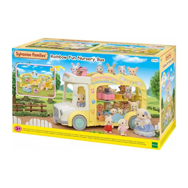SYLVANIAN FAMILIES AUTOBUS ARCOIRIS DE LA GUARDERÍA DE EPOCH
