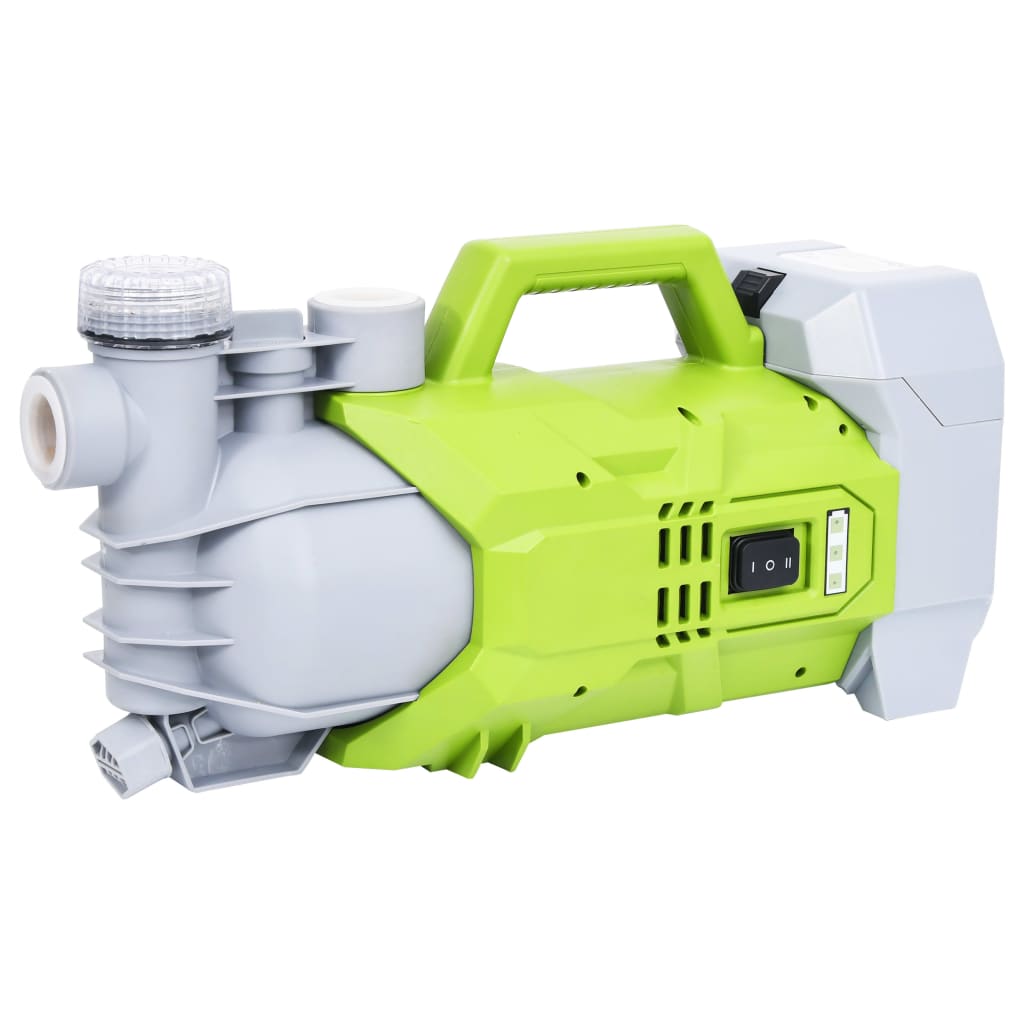 vidaXL Bomba de jardín inalámbrica 180 W 2800 l/h