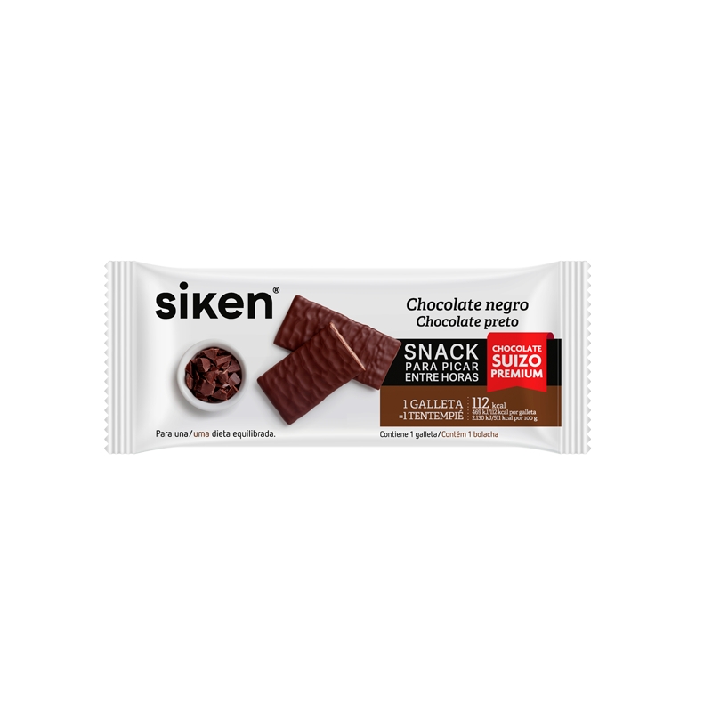 SIKEN SNACK GALLETA CHOCOLATE NEGRO SUIZO 1 UNIDAD