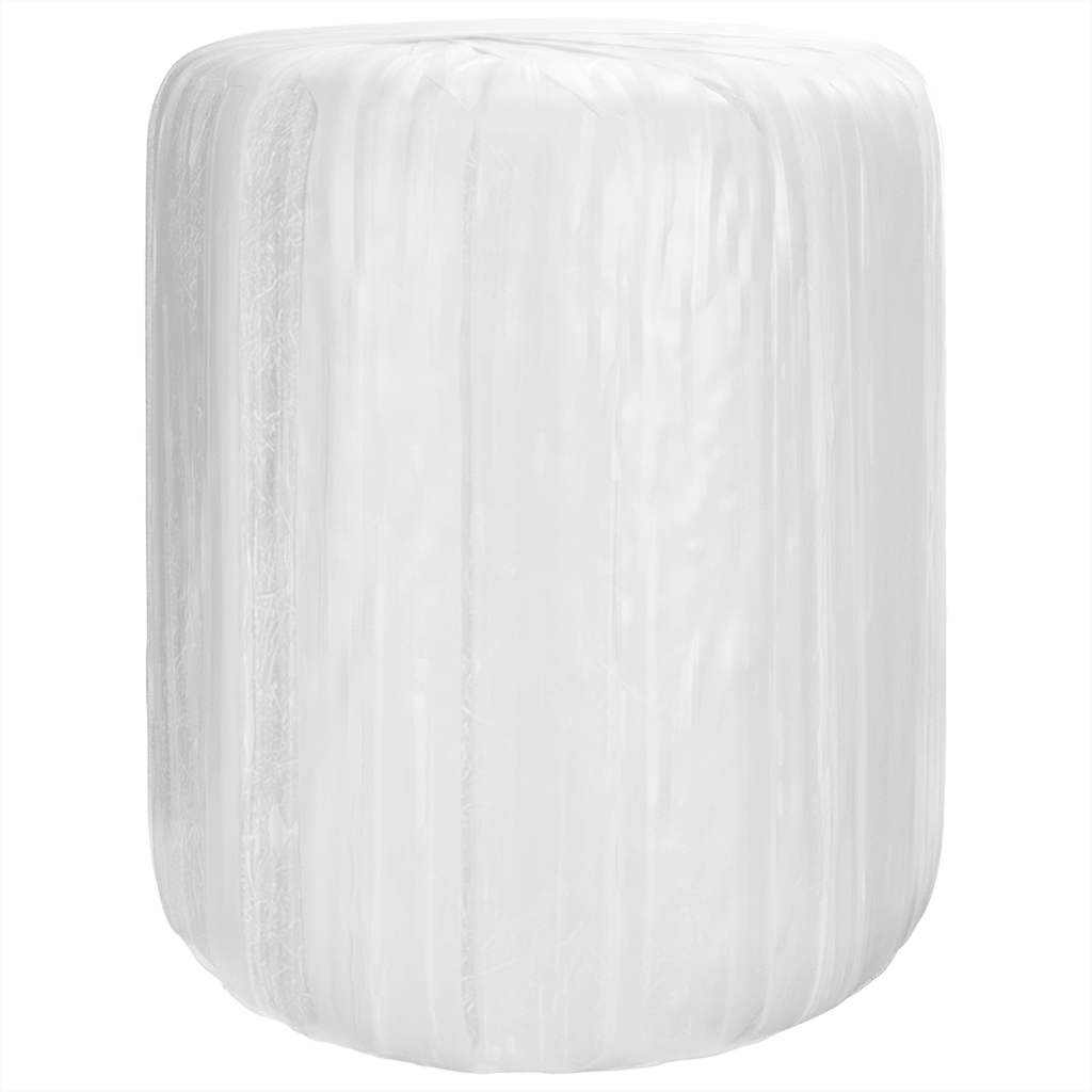 vidaXL Film estirable agrícola blanco 25 µm en dimensiones 50 cmx1800 m/75 cmx1500 m