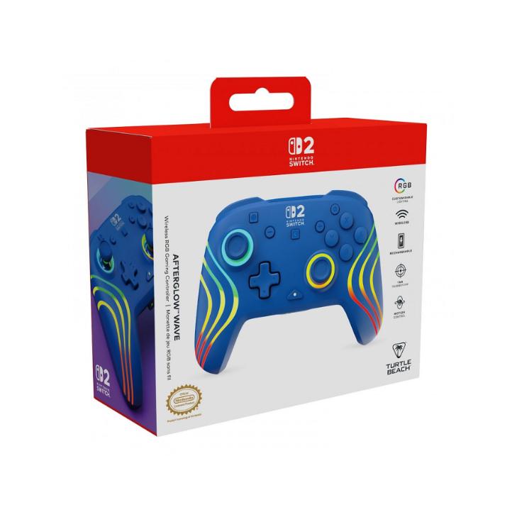 Afterglow Wave Wireless Controller Blue - Mando SWITCH 2