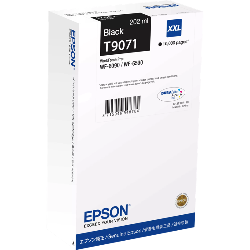 Epson WF-6xxx XXL Tinta Negro Original