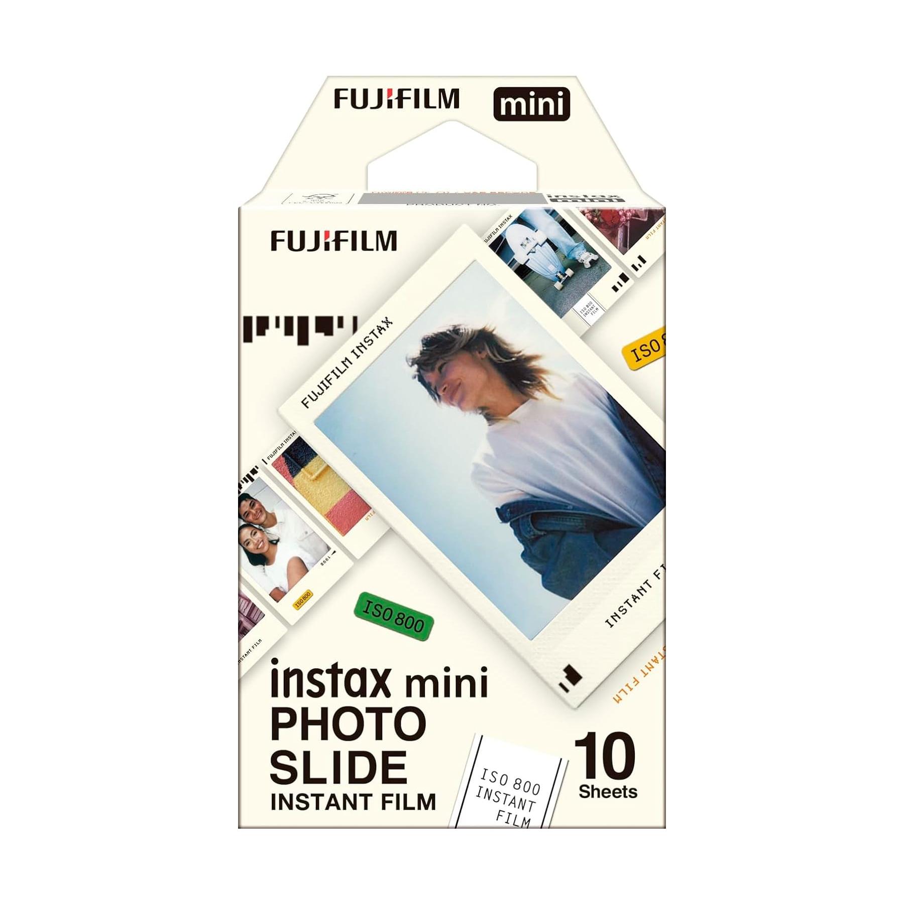 FUJIFILM instant film mini Photo Slide / Película fotográfica instantánea (10 hojas)