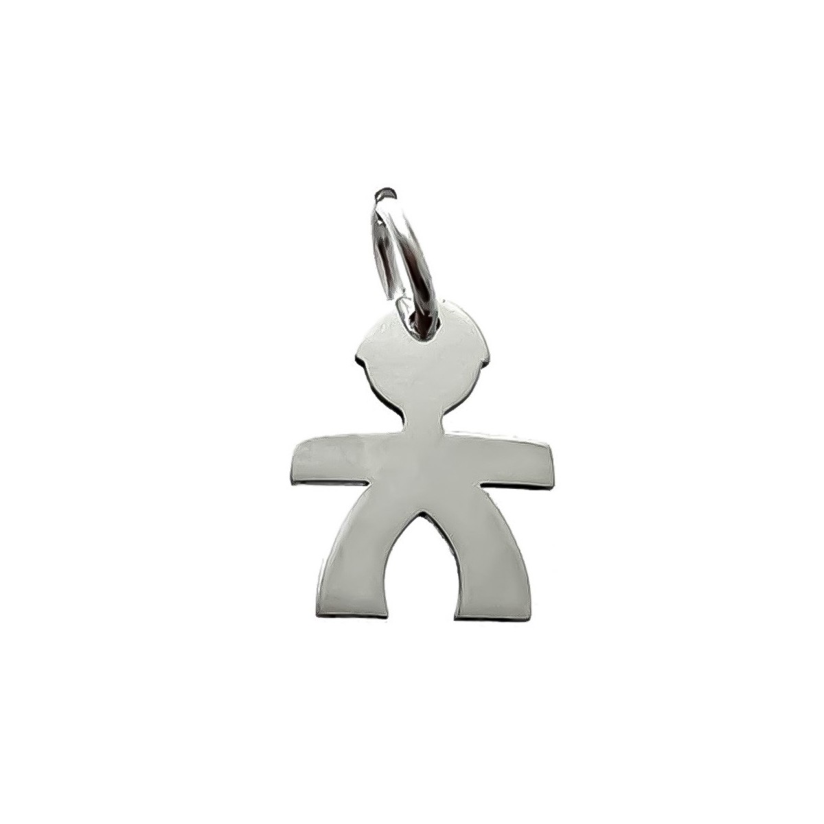 Colgante plata Ley 925m forma niño 15mm. liso