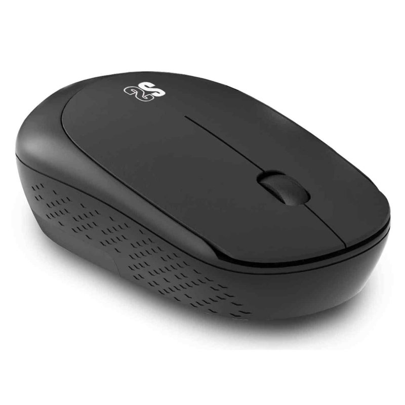 Subblim Business Plus Silent Wireless Mouse 1200DPI Black, ergonomic design for left or right hand use, features Silent Click technology for quiet operation, perfect for office and home, compatible with Windows and Mac.