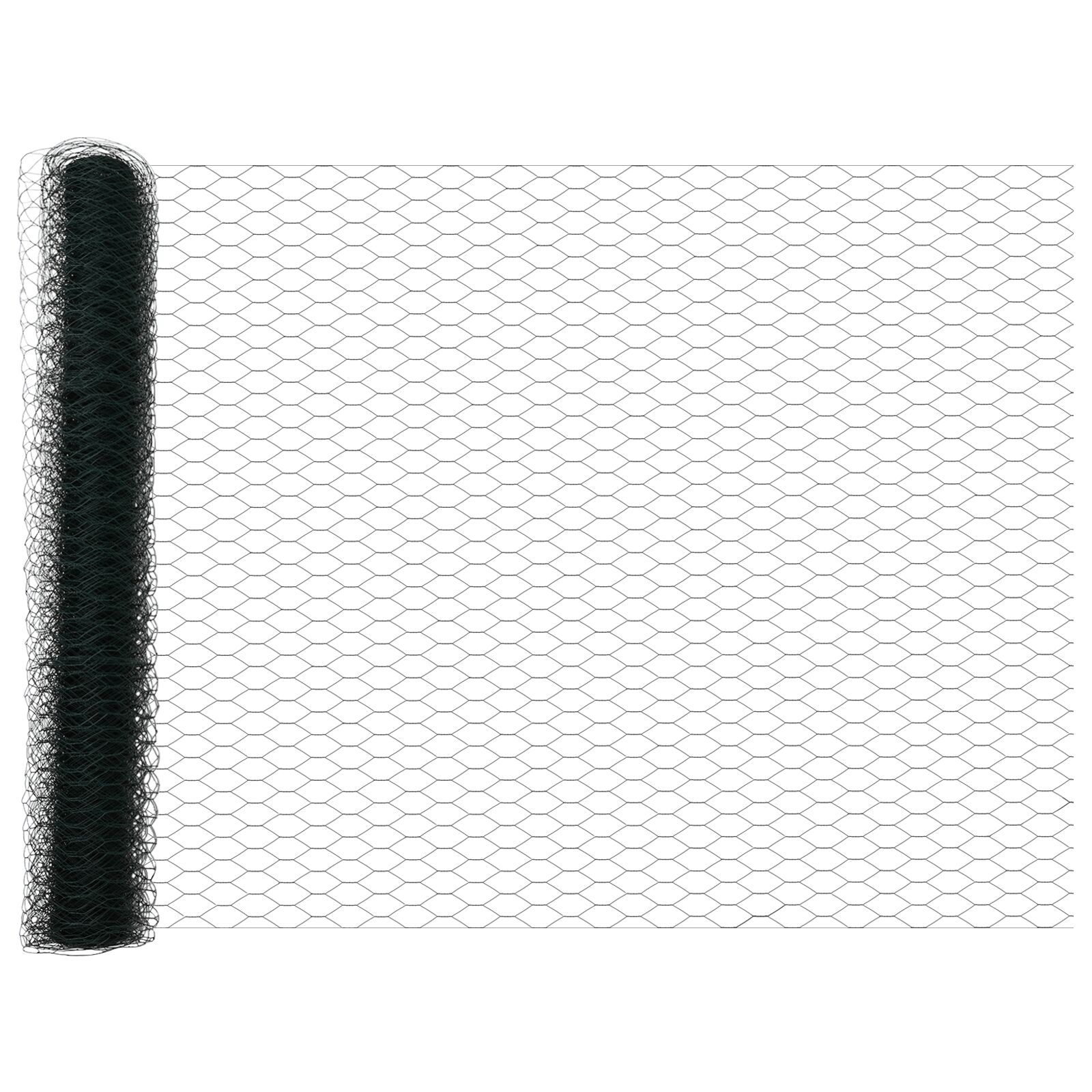 vidaXL Cerca Hexagonal Verde Metal 5000 x 0.1 x 140 cm Duradera Cerca