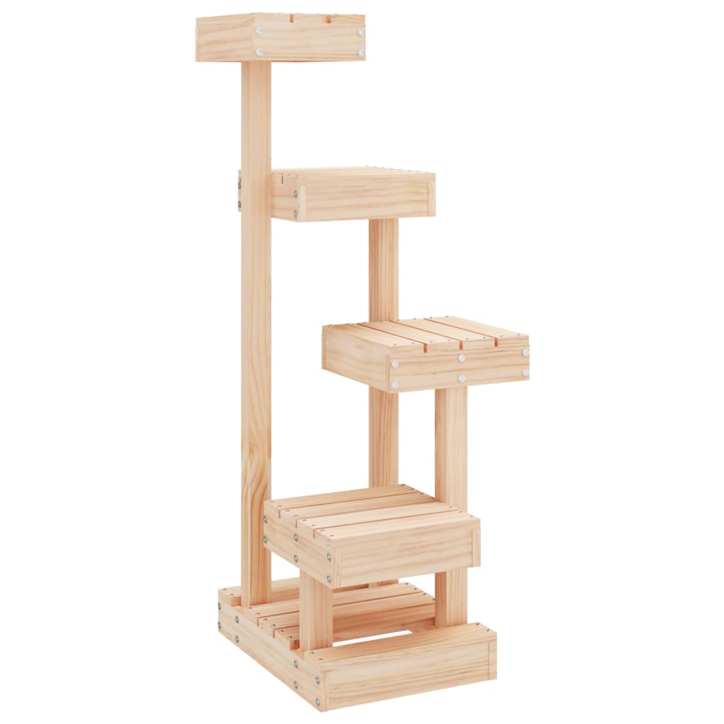 vidaXL Árbol para gatos 45,5x49x103 cm torre para gatos Color Natural,  Blanco,  Marrón cera y mas