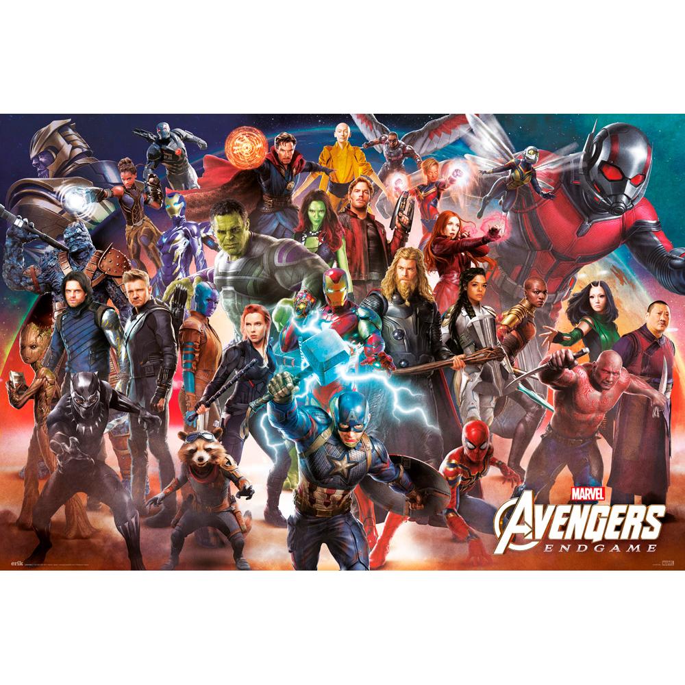 Erik - Póster Marvel Avengers Endgame Line Up 61 x 91,5 cm