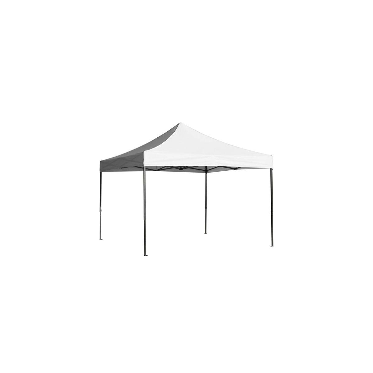 Carpa Plegable 3x3 Basic - Blanco - Impermeable - Cenador ideal para Jardín, Playa, Terrazas - Disponible en varios colores