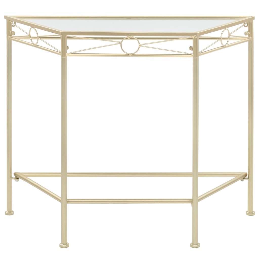 Mesa Auxiliar Capi Estilo Vintage Metal Dorada