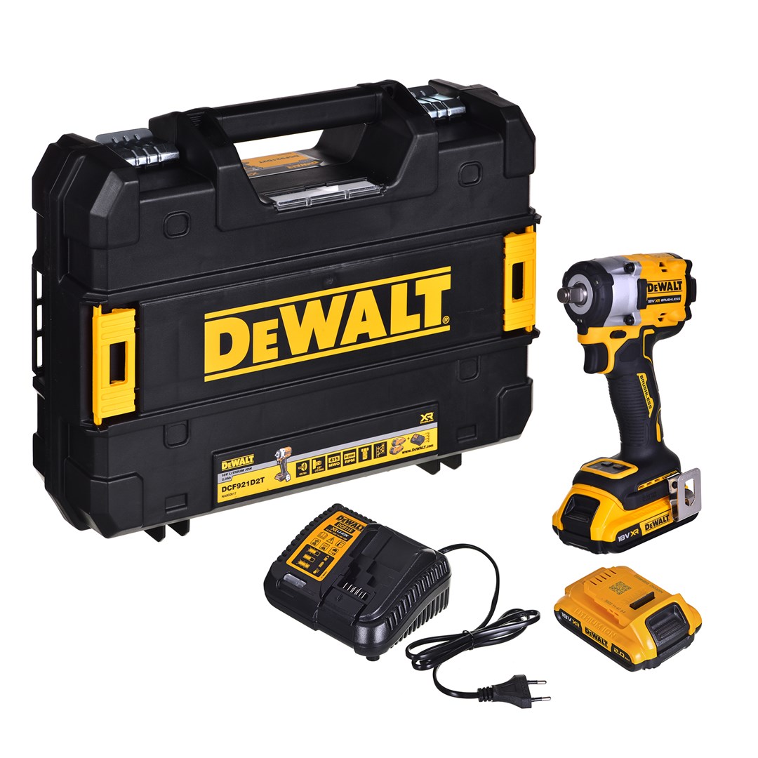 Klucz udarowy 1/2" 18v 2x2,0ah dcf921d2t dewalt