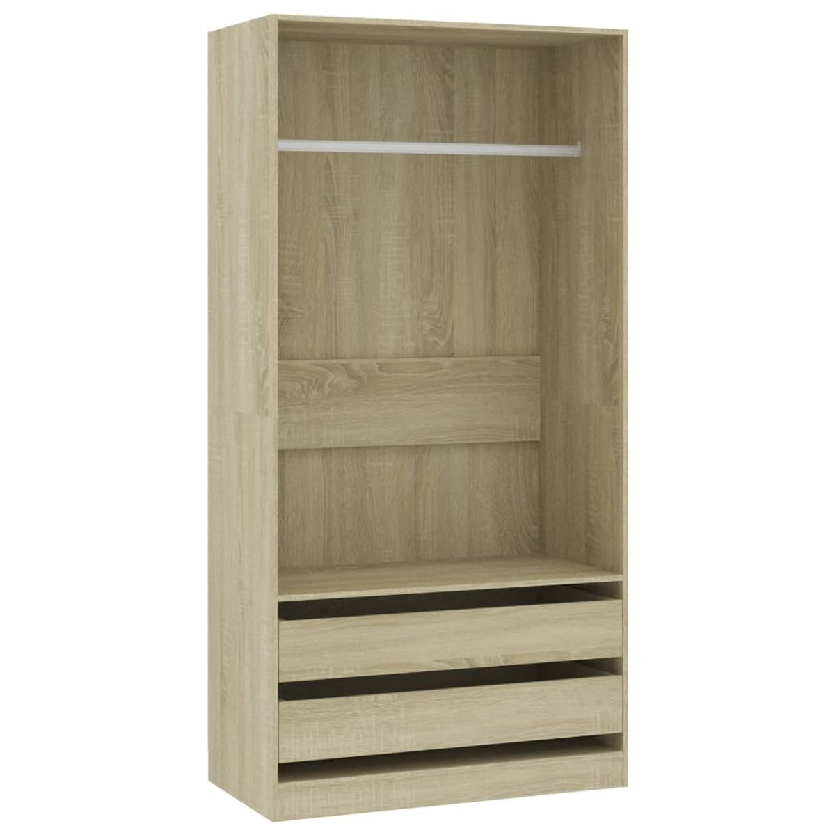 Armario Dafne sin puertas 2 cajones 200x100x50 cm