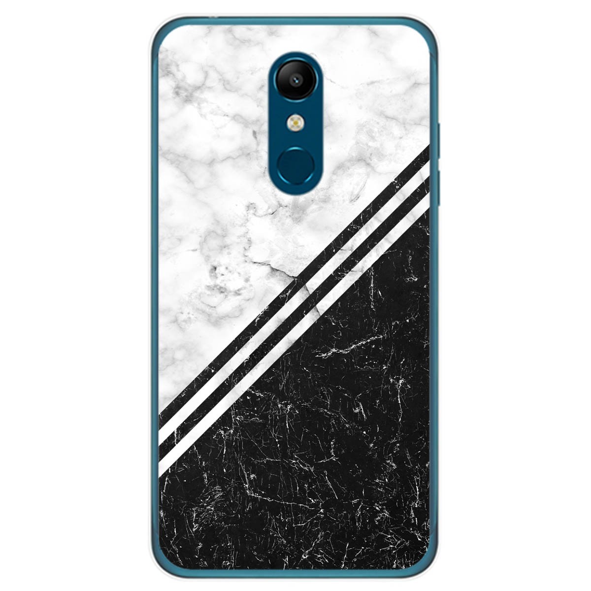 Tumundosmartphone Funda Gel Tpu para Lg K11 diseño Mármol 01 Dibujos