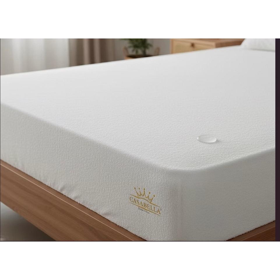 Protector de colchón impermeable transpirable antiacaros no hace ruido talla 160x200 - protector de cama 160x200 para dormitorio, material transpirable y resistente