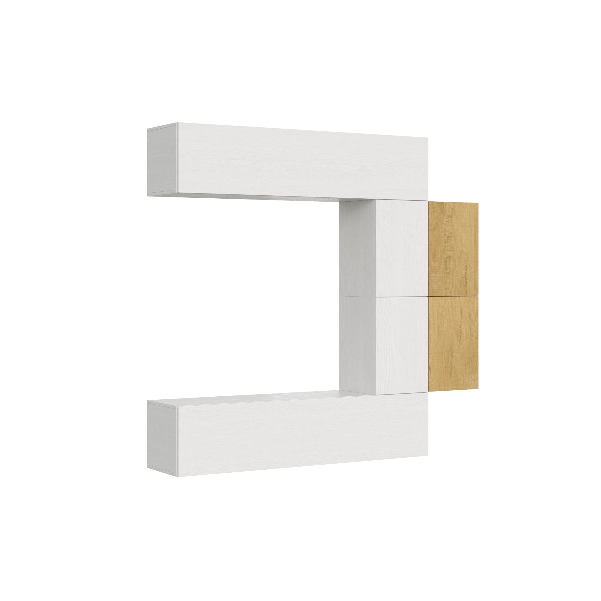 Composición de pared para salón A23 An.214 Al.200 Pr.39,2 - Itamoby