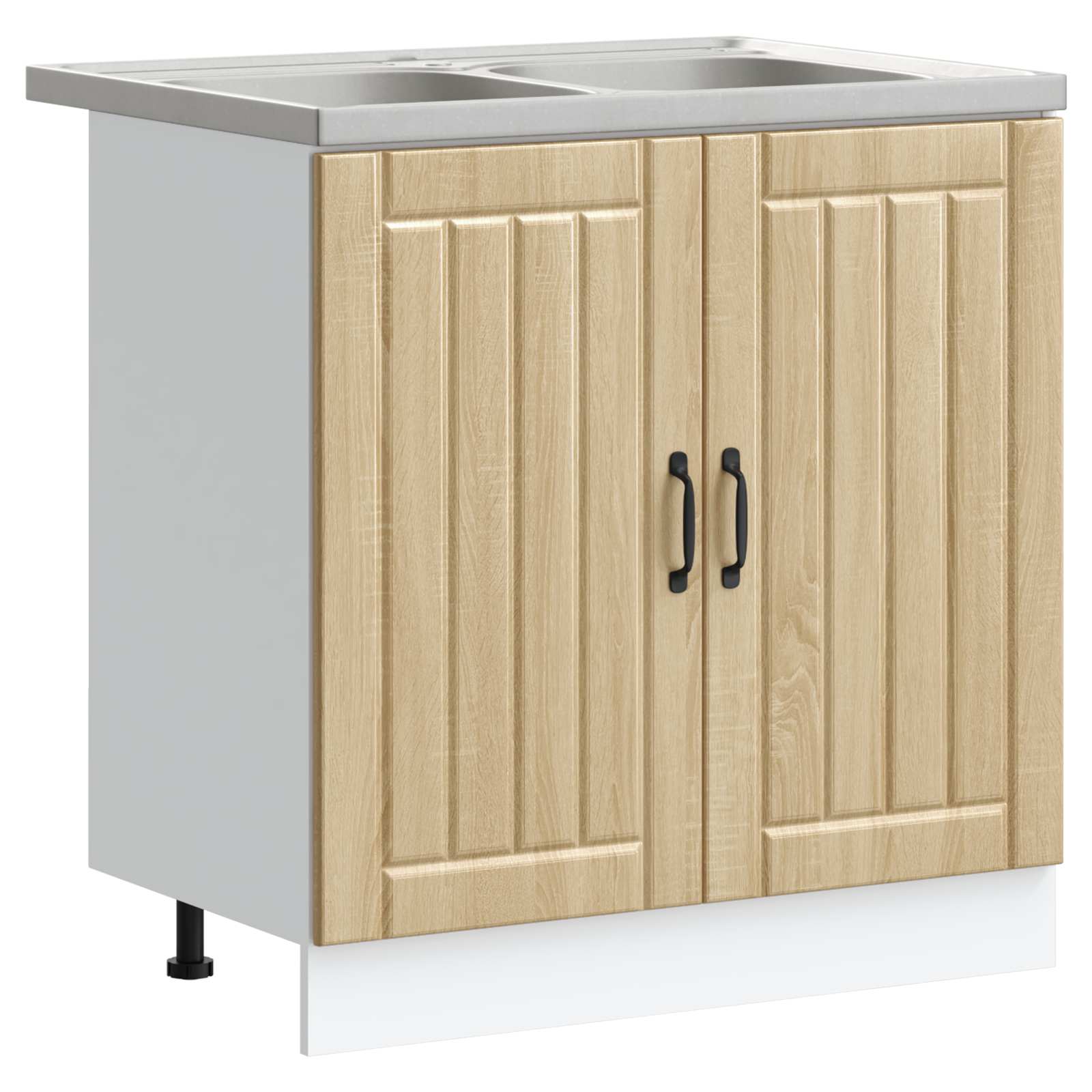 vidaXL Mueble Bajo para Fregadero Lucca 2 pcs Madera de ingeniería