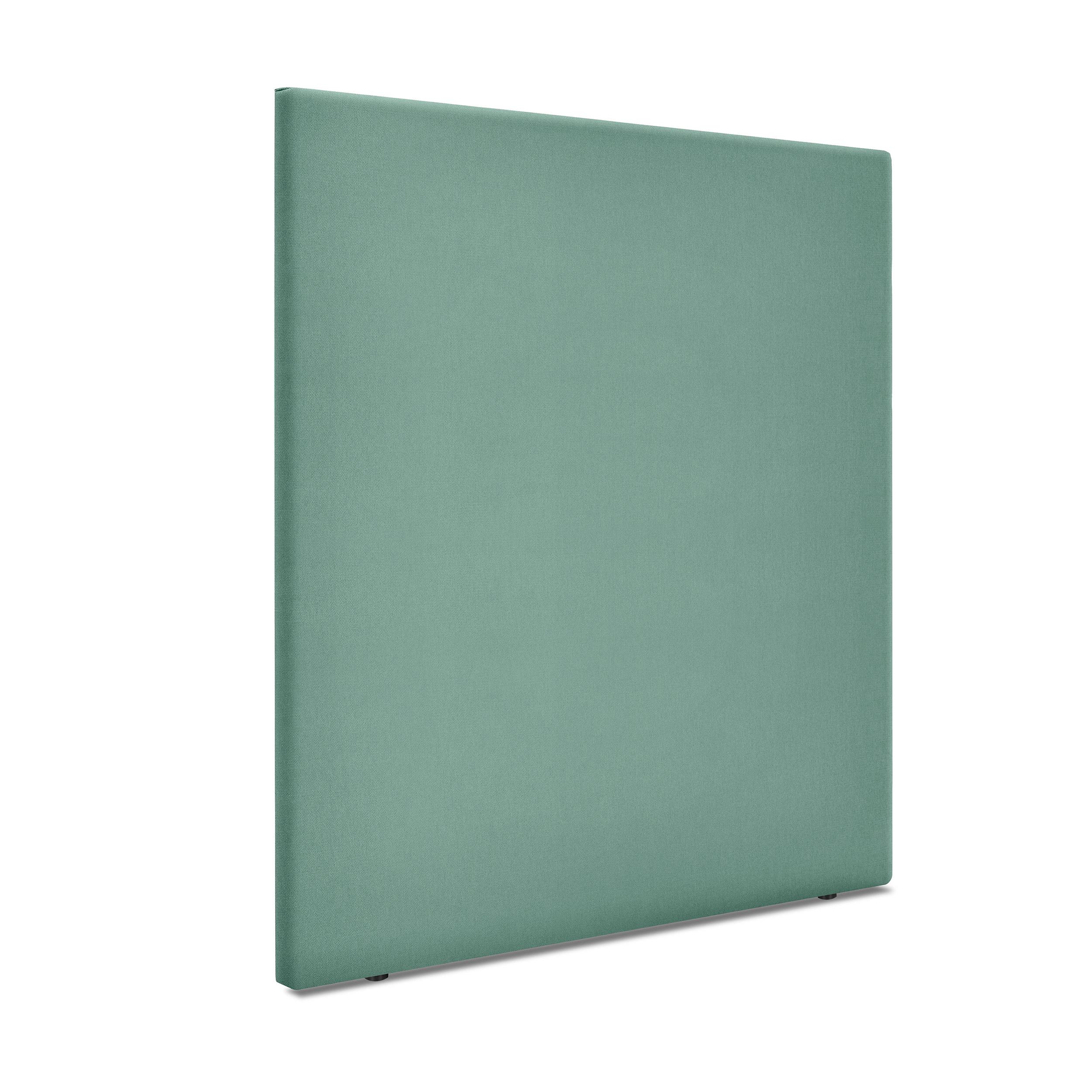 DHOME Cabecero de Polipiel o Tela Aqualine Liso Hasta el Suelo Cabeceros Cabezal Tapizado Cama (Verde Agua Tela)