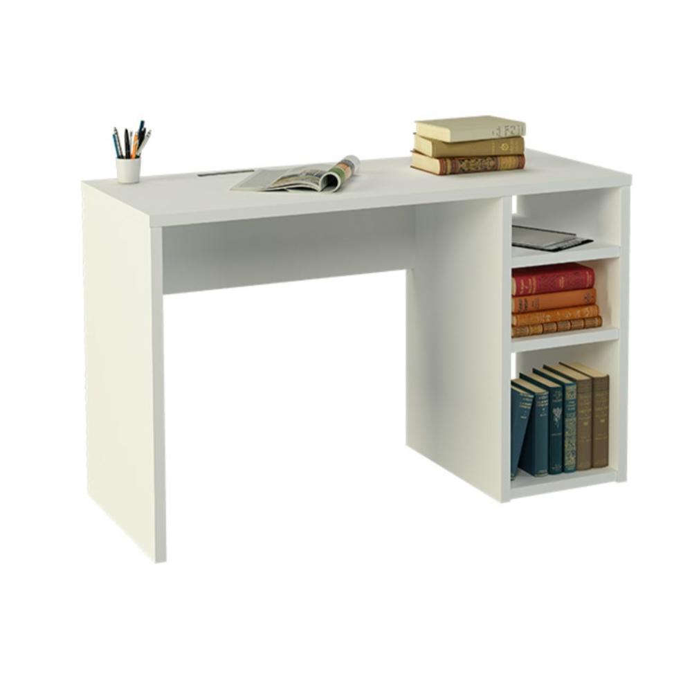 Suinplas Decoraciones MESA DE ESTUDIO BLANCO CON ESTANTES  K1606