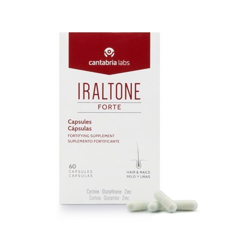 Iraltone Forte - Complemento Alimenticio para Fortalecer Cabello y Uñas - 60 Cápsulas