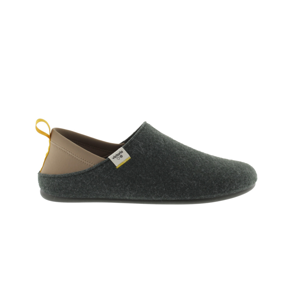 Victoria Norte Zapatillas de casa cerradas de fieltro reciclado con pieza trasera de neopreno 1081115