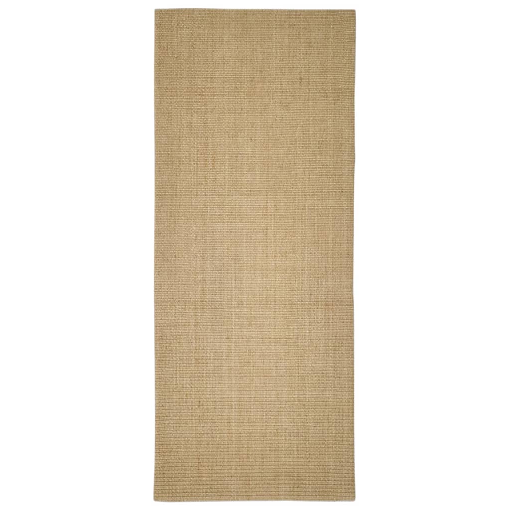 vidaXL Alfombra de sisal para rascador 80x200 cm alfombra rascador para gato Color Marrón claro,  Taupé,  Marrón y mas