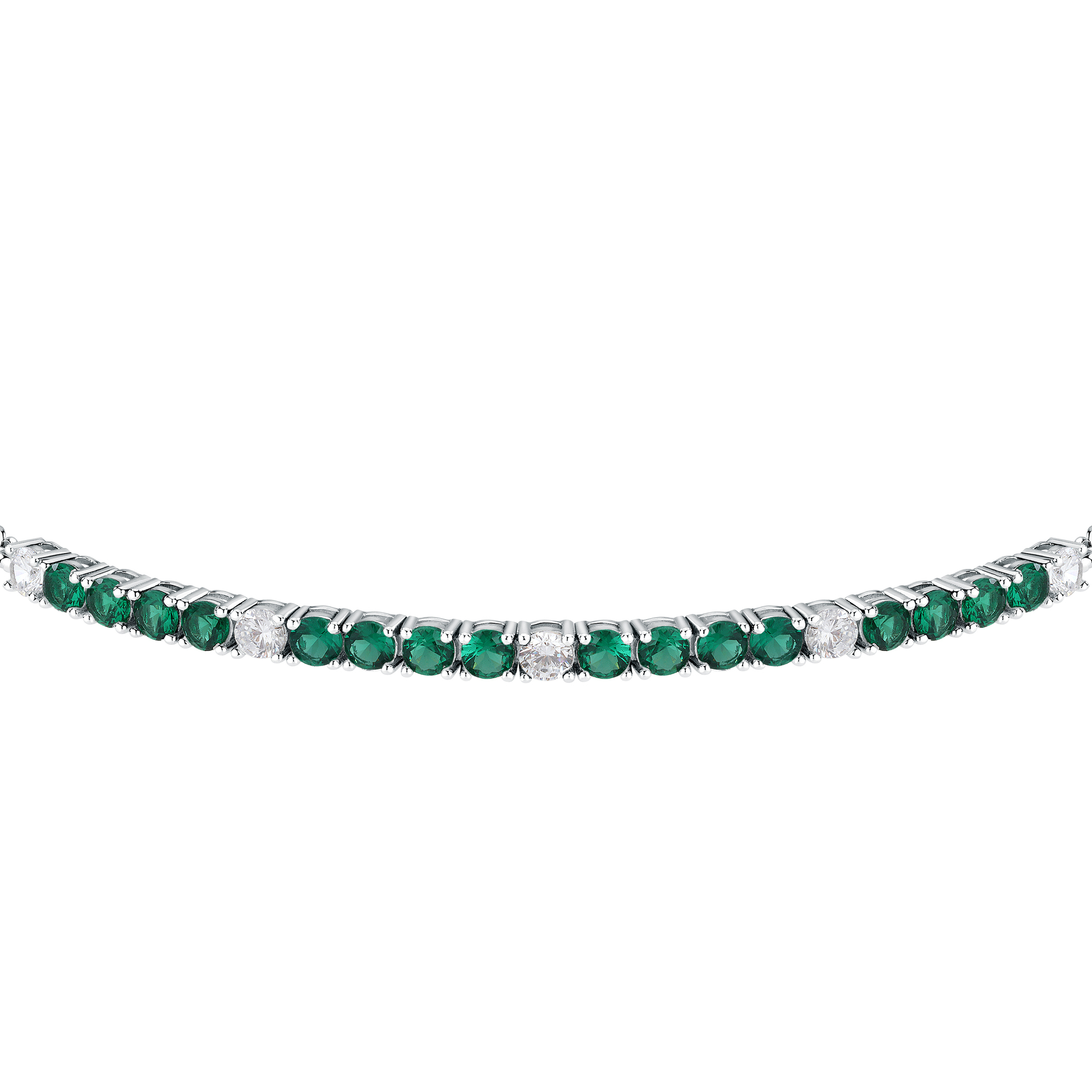 Morellato Pulsera de Mujer en Plata 925, Circonitas, Colección Tesori, Tenis - SAIW142