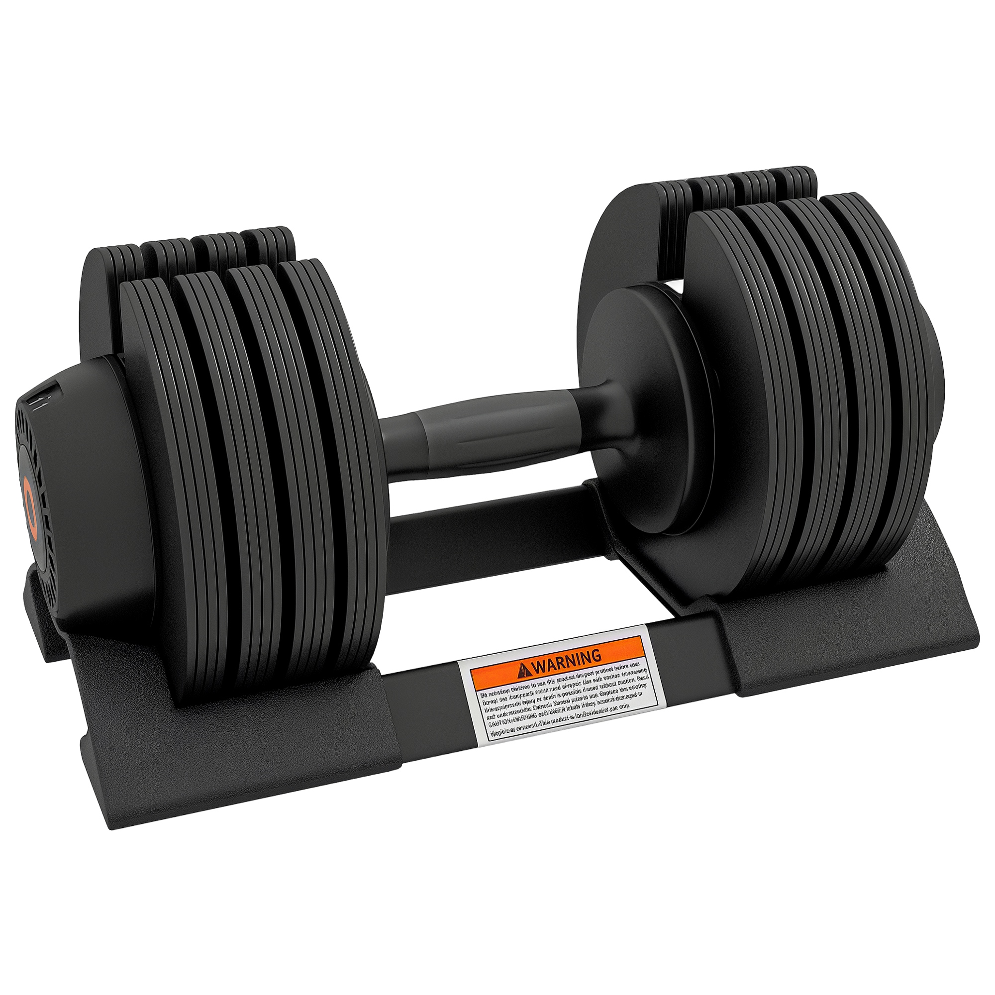 SPORTNOW Mancuerna Ajustable 4 en 1 20 kg, Pesas y Mancuernas, Ajuste Rápido de Peso, con Base de Almacenamiento y Mango Antideslizante, para Entrenamiento en Casa Gimnasio