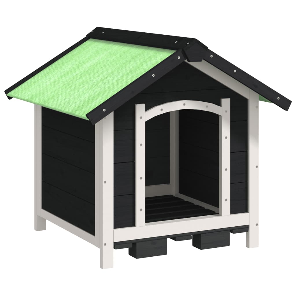 vidaXL Caseta para Perros Perrera Casita Animales Jardín Color Gris, Marrón, Moca y mas