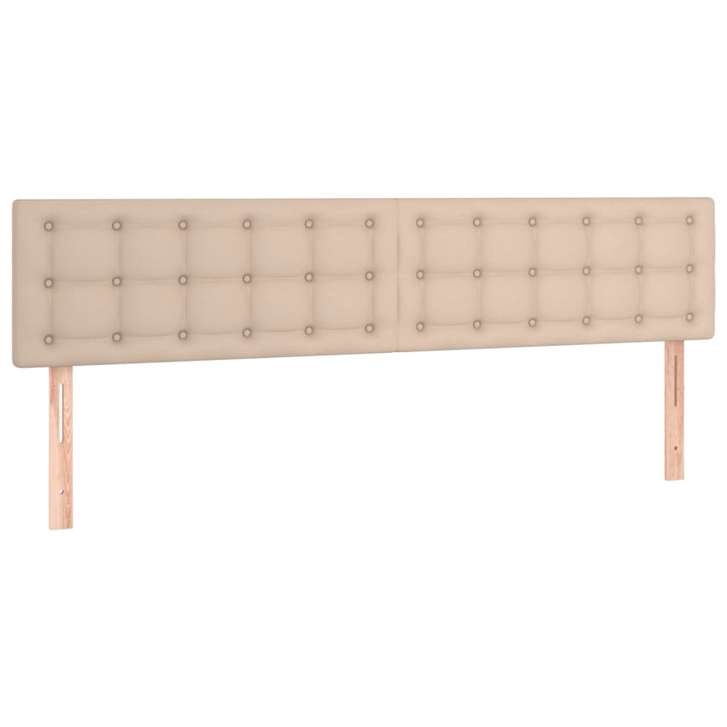 vidaXL Cabeceros capuchino 180x5x78/88 cm cuero sintético