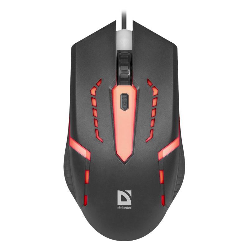 Defender Flash MB-600L Optical LED Mouse 1200 DPI, Ergonomic Design, CE Certified - Perfect for Gaming and Everyday Use, Ideal Wireless Mouse.