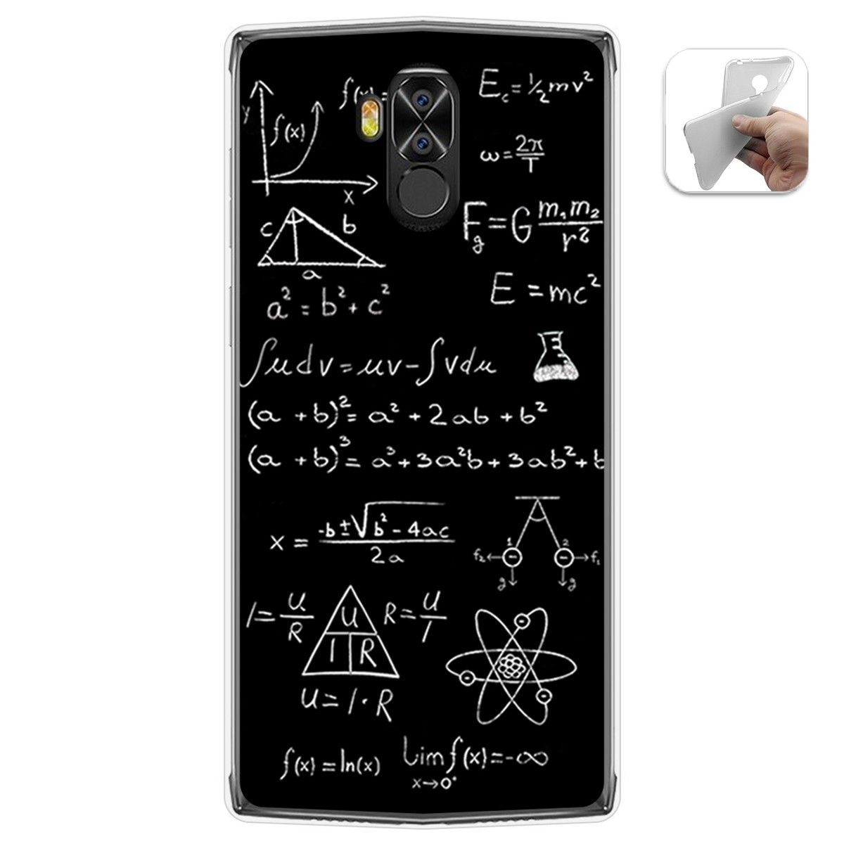 Tumundosmartphone Funda Gel Tpu para Doogee N100 diseño Formulas Dibujos