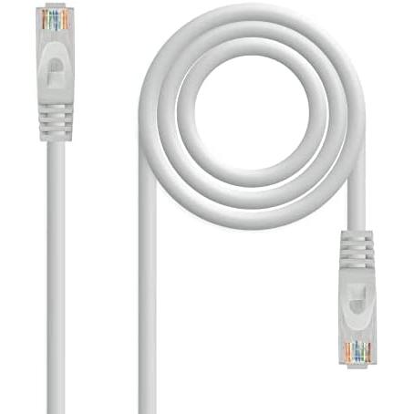 NANOCABLE 10.20.1800-L30 - Cable de Red Latiguillo RJ45 LSZH CAT.6A UTP AWG24, Gris, 30 cm