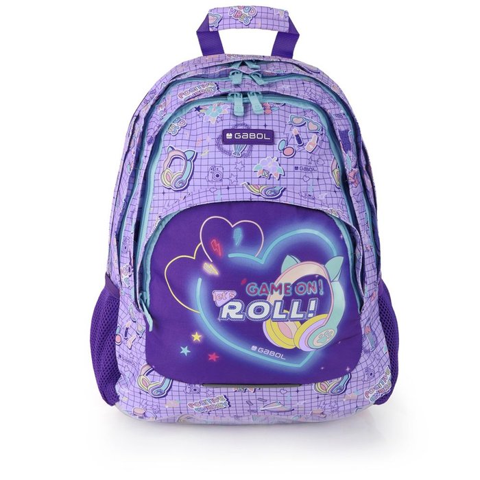 GABOL MOCHILA ESCOLAR TRIPLE CON REJILLA FUNNY FUNNY 32x18x44 Cms.