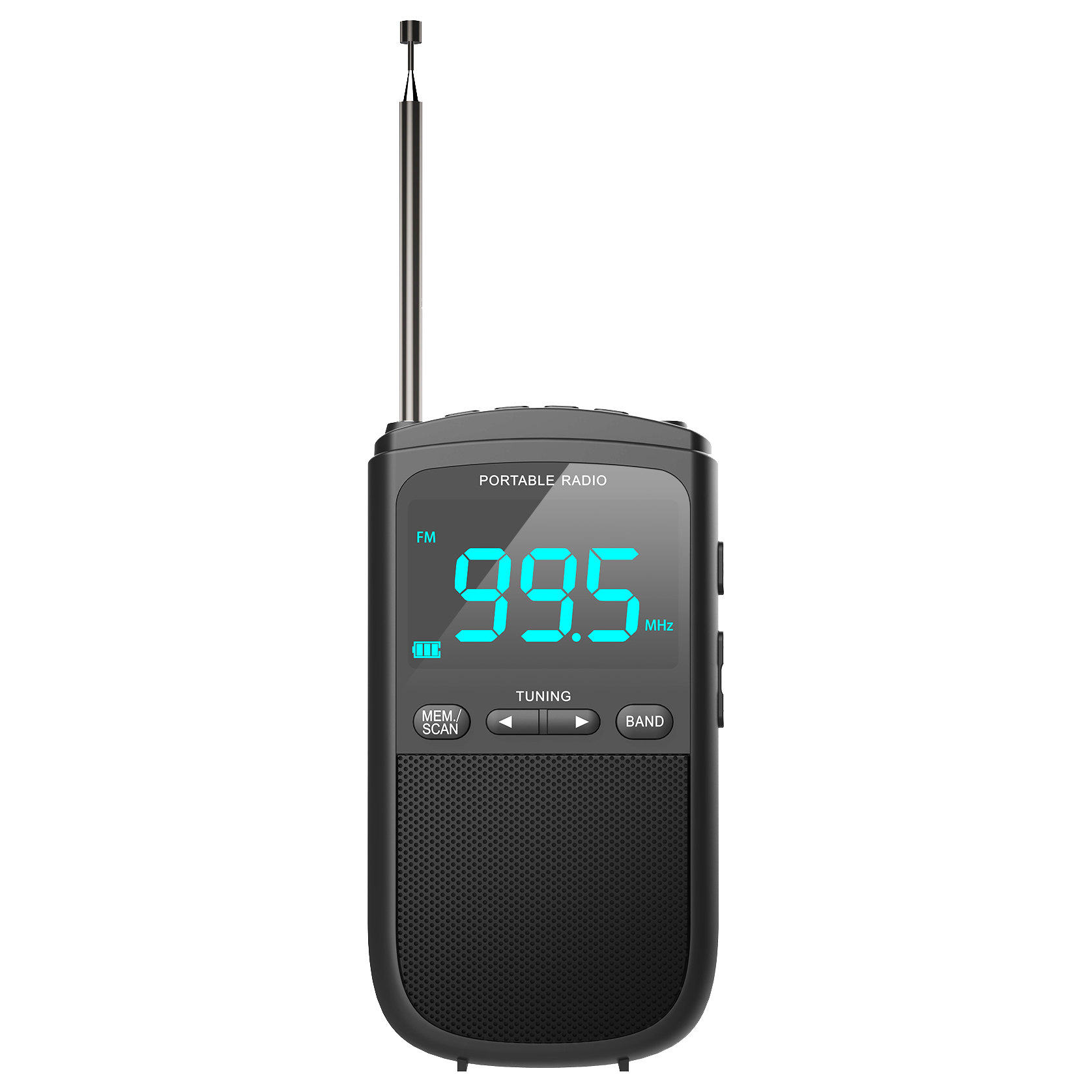 Camry | Miniradio portátil | CR 1905 | Función de alarma | Negro