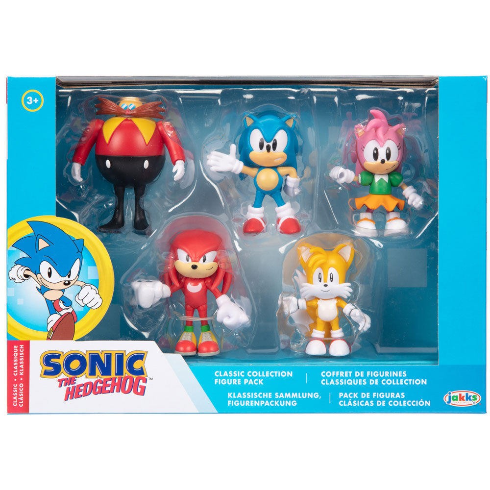 Blister 5 Figuras Sonic The Hedgehog  6Cm