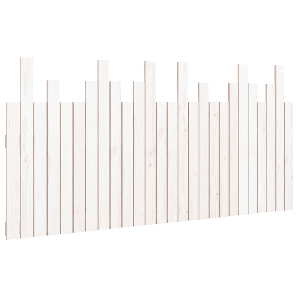 vidaXL Cabecero de cama de pared madera maciza pino 166x3x80 cm
