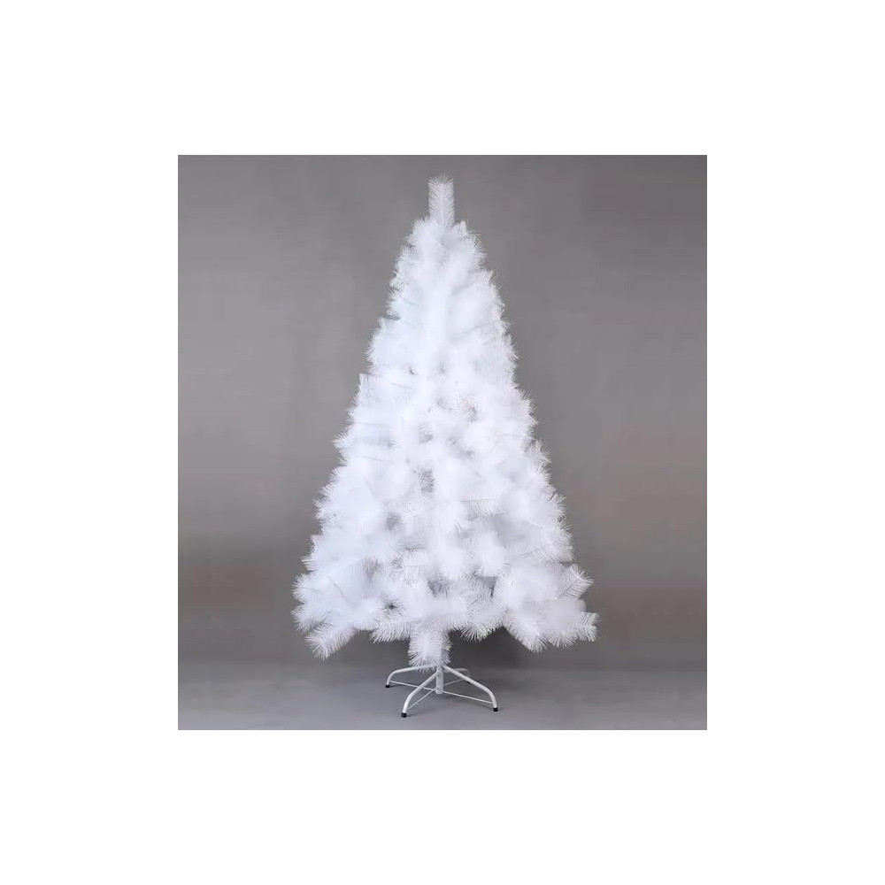 Árbol de Navidad, Pino navideño Clasico Decoración navideña Interior y Exterior (210cm - 2.1m Blanco) COSHANO